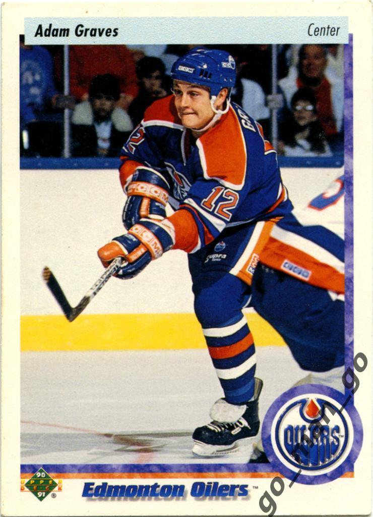 Adam Graves (Edmonton Oilers). Upper Deck NHL 1995-1996, № 224.