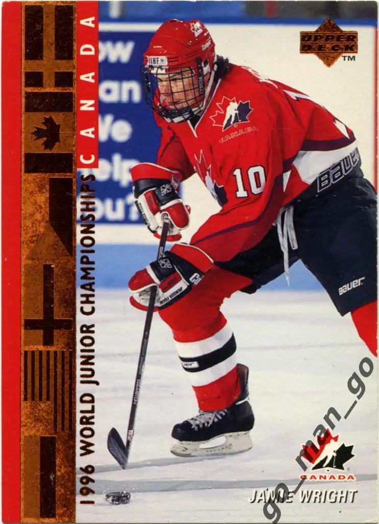 Jamie Wright (Canada). Upper Deck 1995-1996, World Junior Championships, № 535.