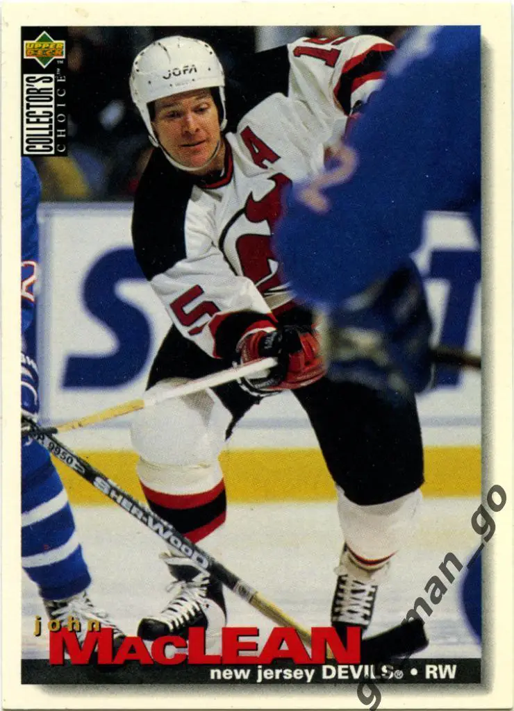 John MacLean (New Jersey Devils). Upper Deck Collector's Choice 1995-1996, № 34.