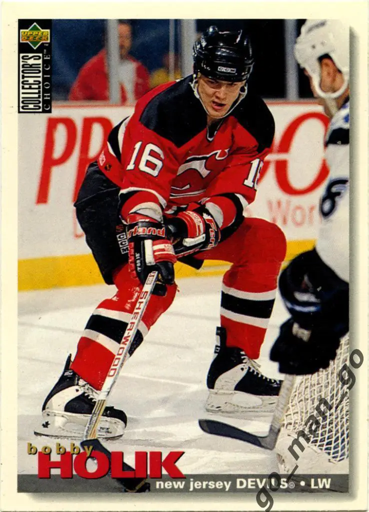 Bobby Holik (New Jersey Devils). Upper Deck Collector's Choice 1995-1996 № 185.