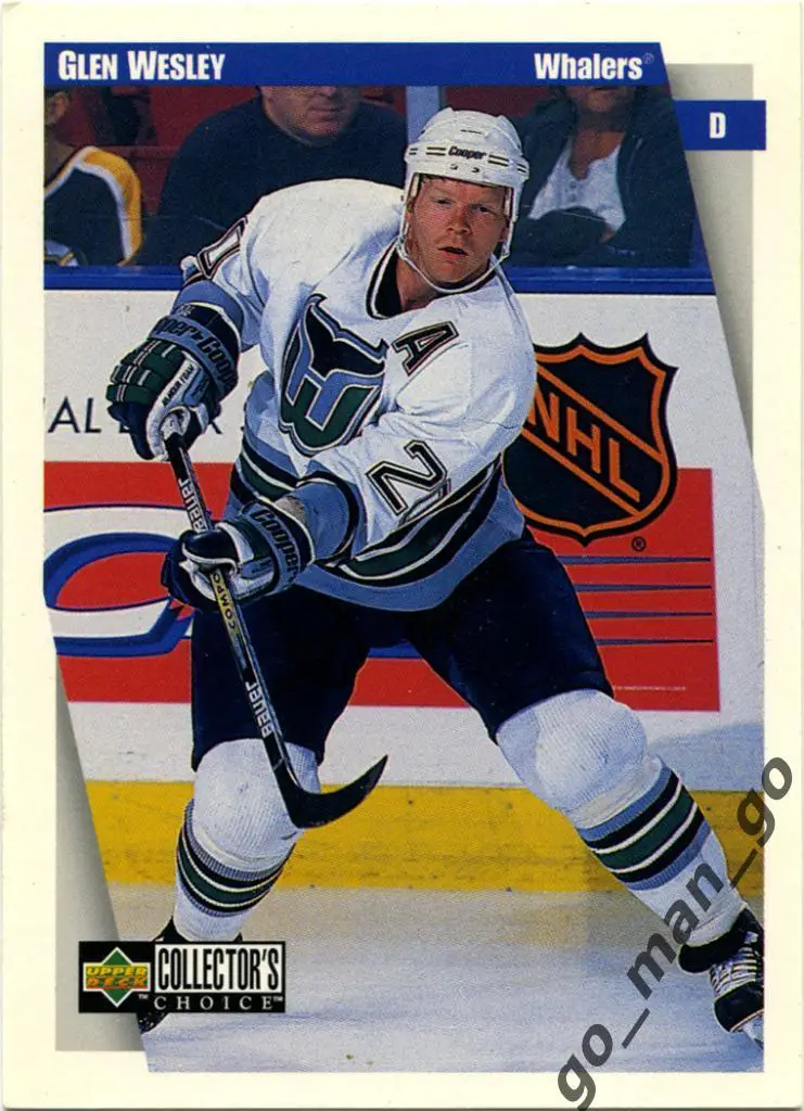 Glen Wesley (Hartford Whalers). Upper Deck Collector's Choice 1997-1998, № 114.