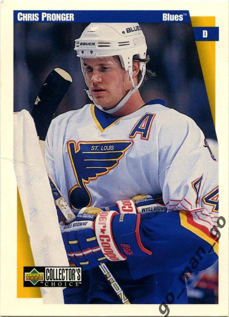 Chris Pronger (St. Louis Blues). Upper Deck Collector's Choice 1997-1998, № 233.