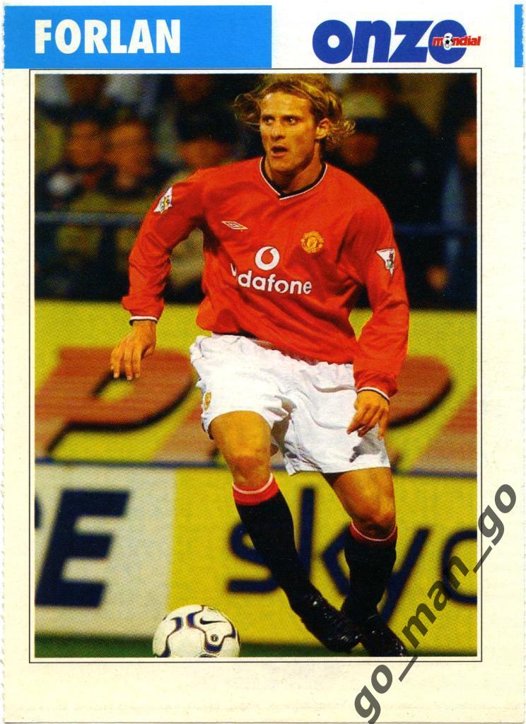 Diego Forlan (Manchester United). Карточка из журнала ONZE, 2003.