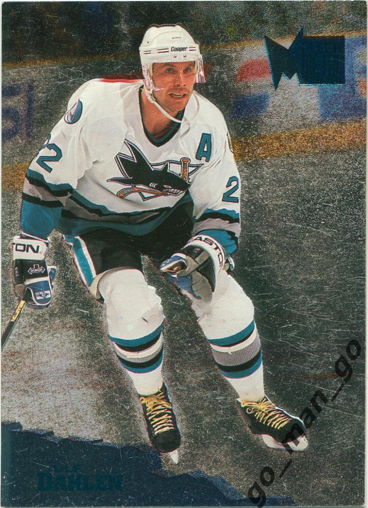 Ulf Dahlen (San Jose Sharks). Fleer Metal NHL 1995-1996, № 128.