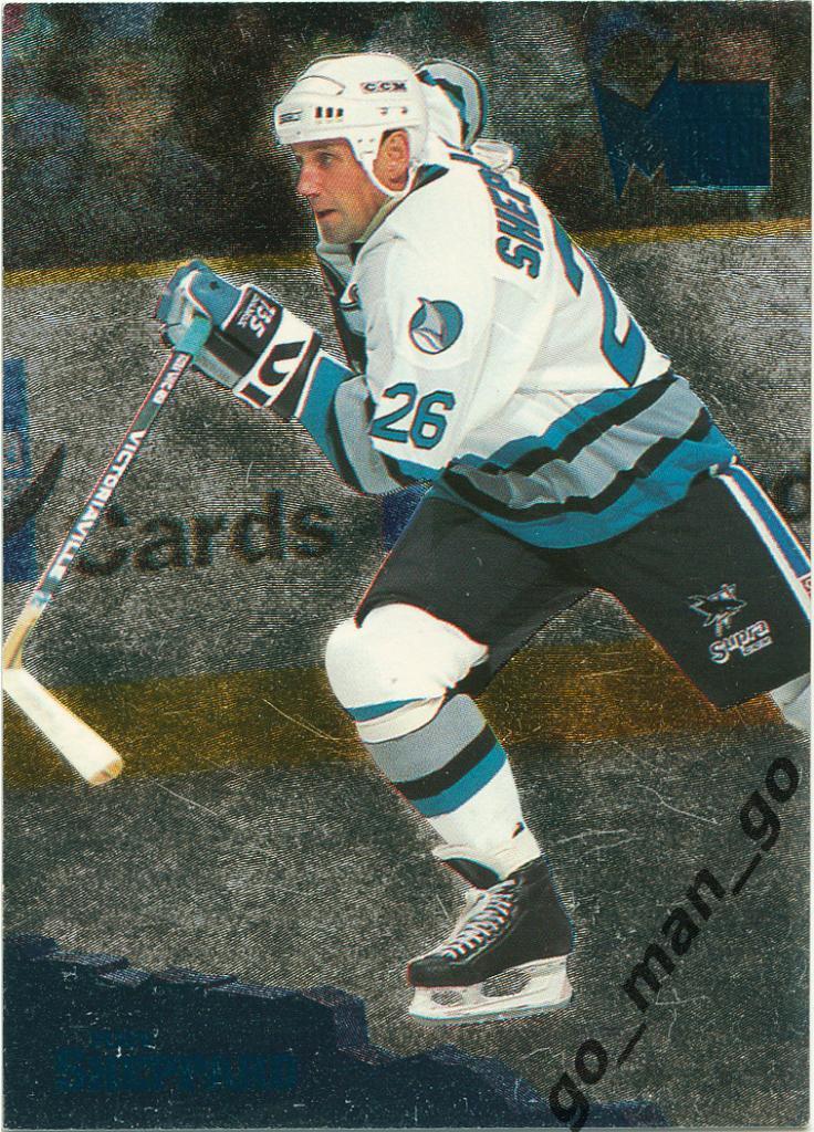 Ray Sheppard (San Jose Sharks). Fleer Metal NHL 1995-1996, № 134.