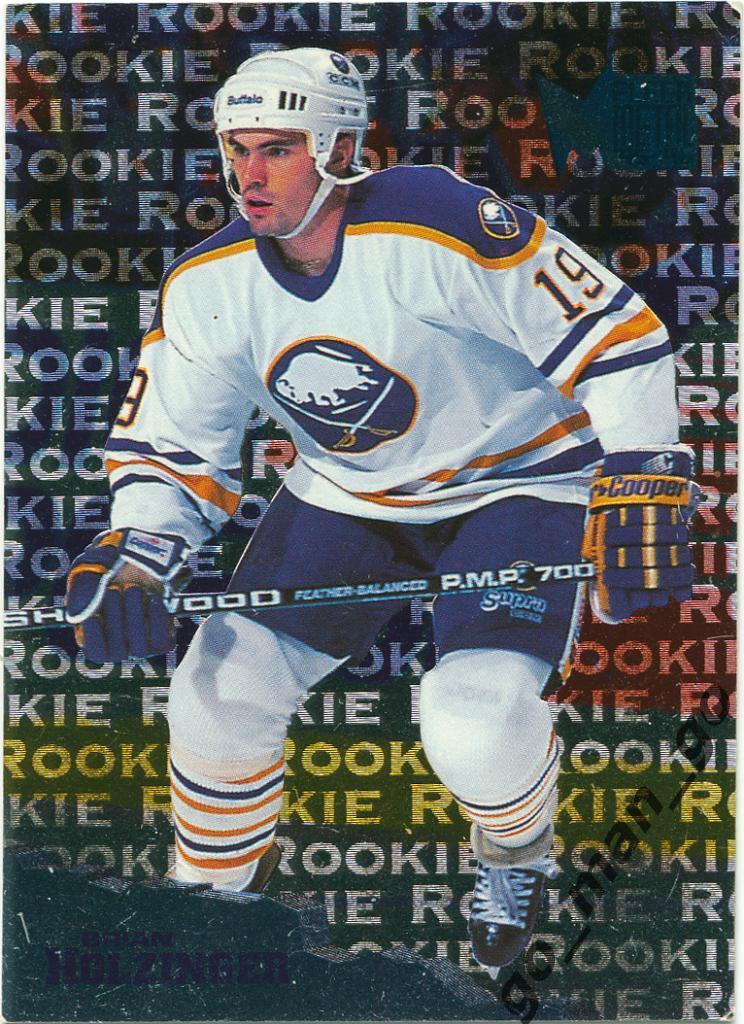 Brian Holzinger (Buffalo Sabres). Fleer Metal 1995-1996, Rookie, № 177.