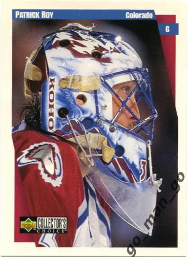 Patrick Roy (Colorado Avalanche). Upper Deck Collector's Choice 1997-1998, № 56.