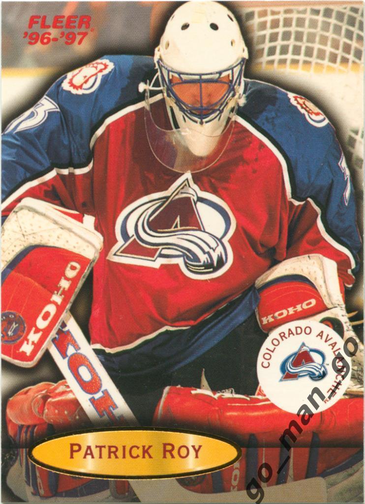 Patrick Roy (Colorado Avalanche). Fleer 1996-1997, № 24.