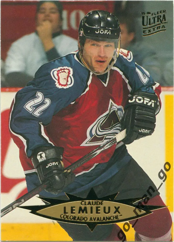 Claude Lemieux (Colorado Avalanche). Fleer Ultra 1995-1996, № 223.