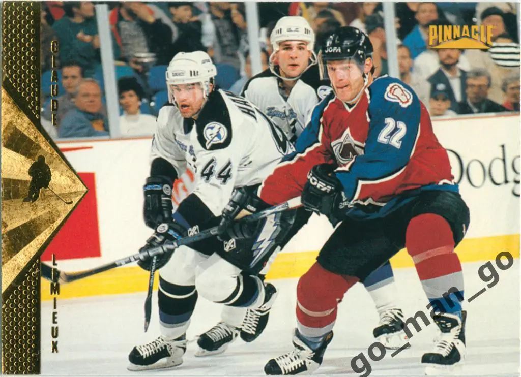 Claude Lemieux (Colorado Avalanche). Pinnacle NHL 1996-1997, № 113.