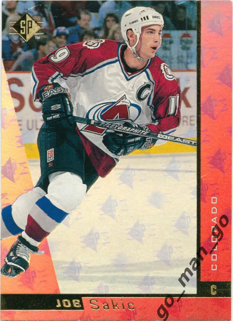 Joe Sakic (Colorado Avalanche). Upper Deck SP 1996-1997, № 34.