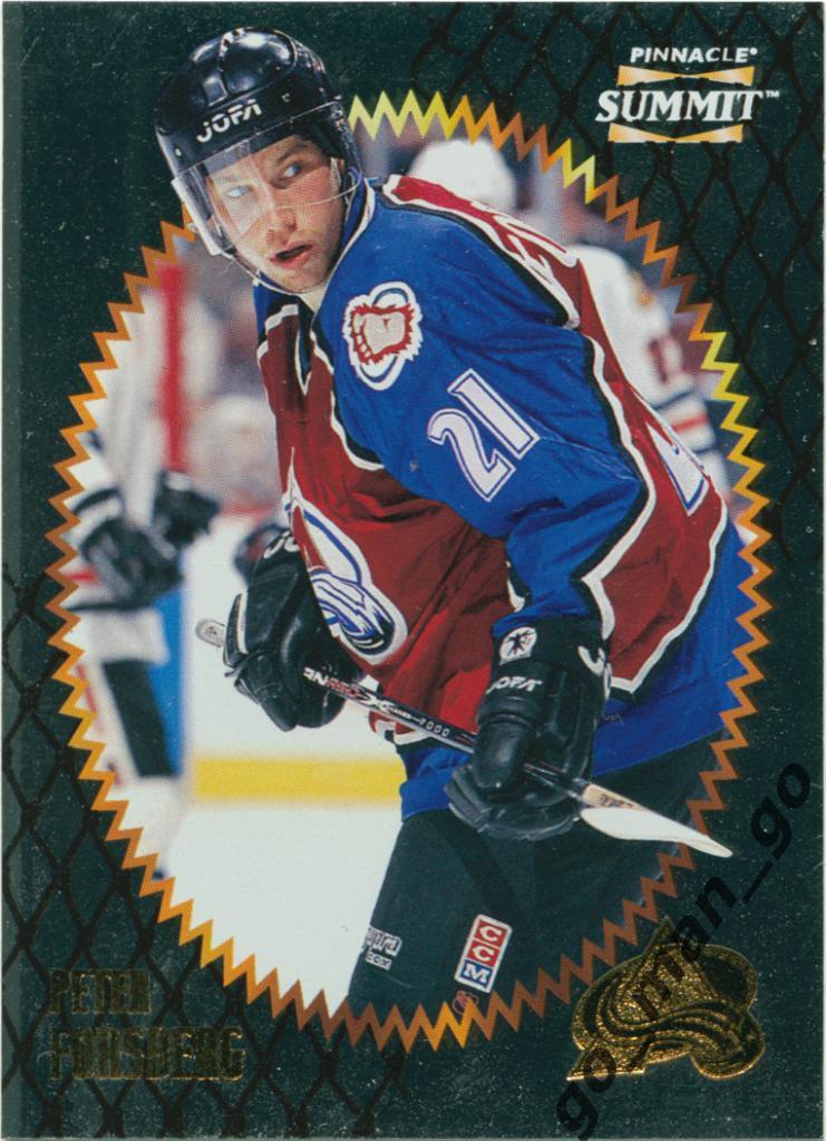 Peter Forsberg (Colorado Avalanche). Pinnacle Summit 1996-1997, № 142.