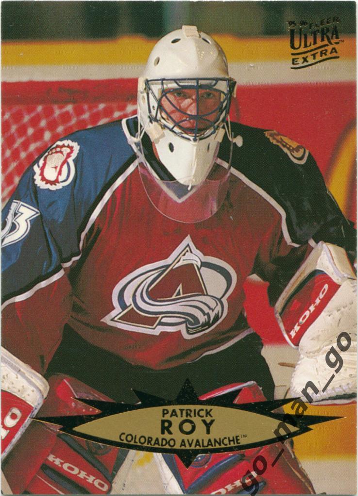 Patrick Roy (Colorado Avalanche). Fleer Ultra 1995-1996, № 225.