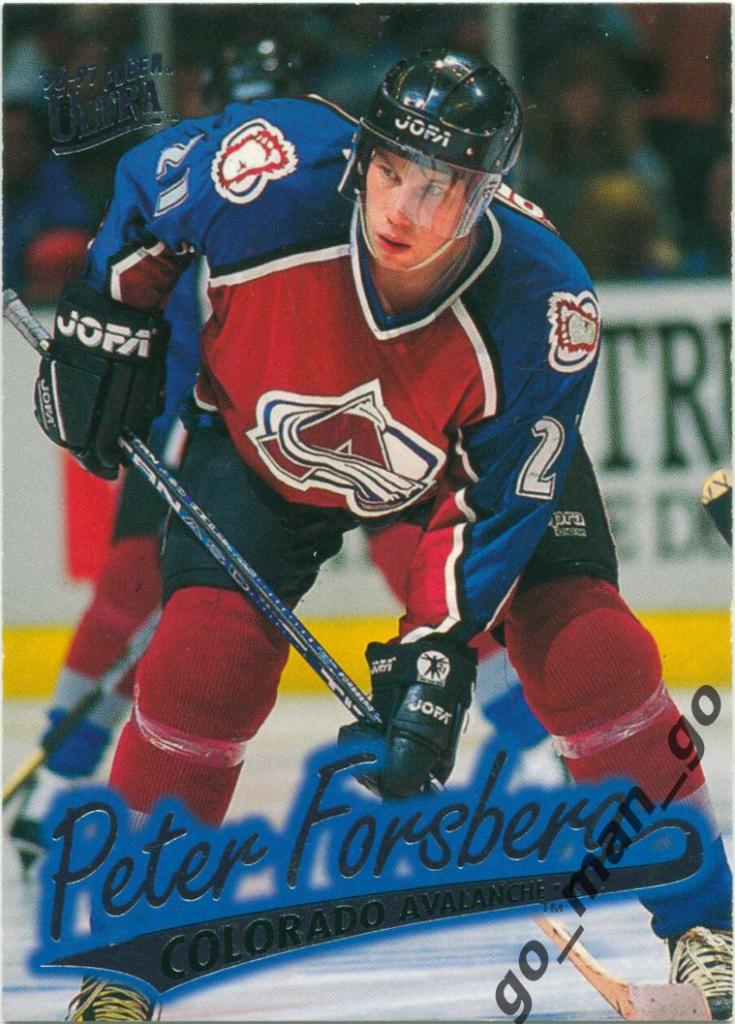 Peter Forsberg (Colorado Avalanche). Fleer Ultra 1996-1997, № 35.