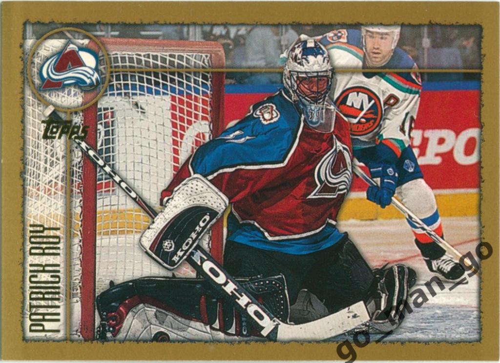 Patrick Roy (Colorado Avalanche). Topps NHL 1998-1999, № 190.