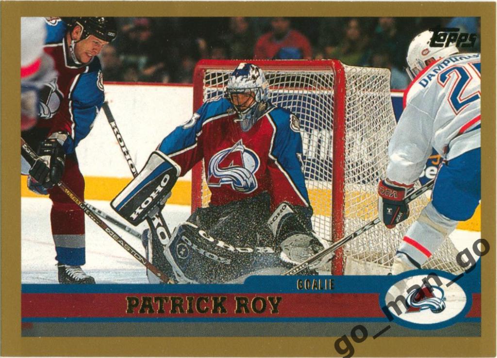 Patrick Roy (Colorado Avalanche). Topps NHL 1999-2000, № 16.