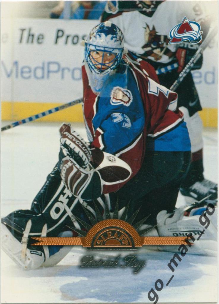 Patrick Roy (Colorado Avalanche). Leaf NHL 1997-1998, № 128.