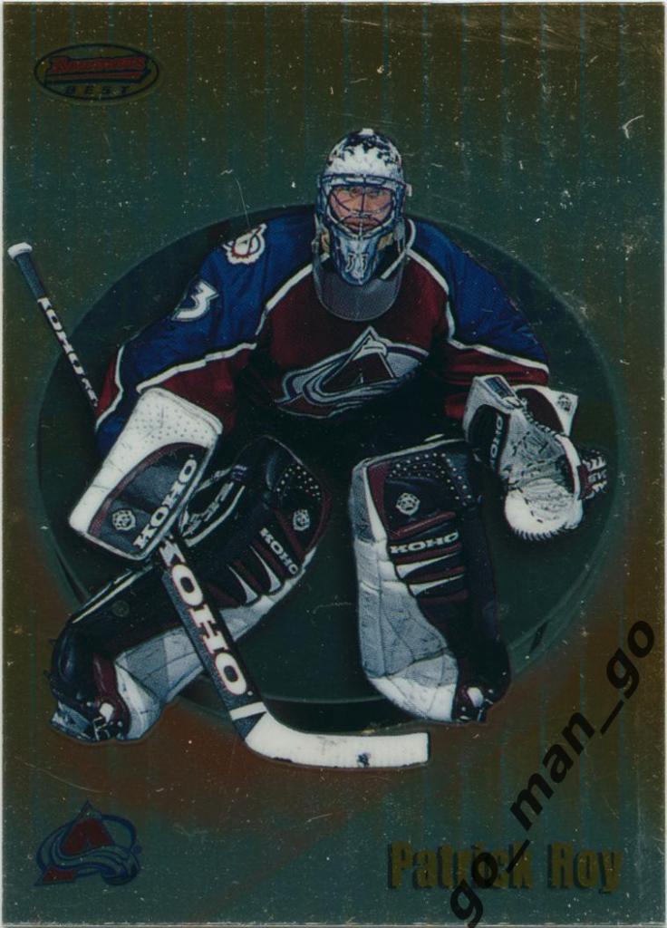 Patrick Roy (Colorado Avalanche). Topps Bowman's Best 1998-1999, № 28.