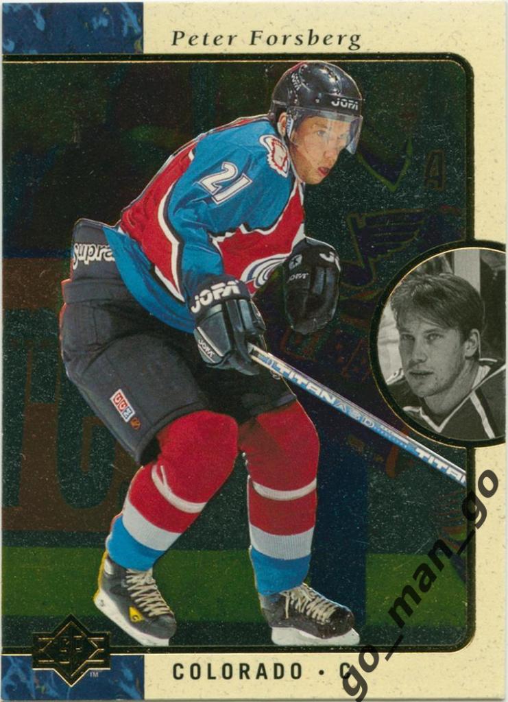 Peter Forsberg (Colorado Avalanche). Upper Deck SP 1995-1996, № 29.