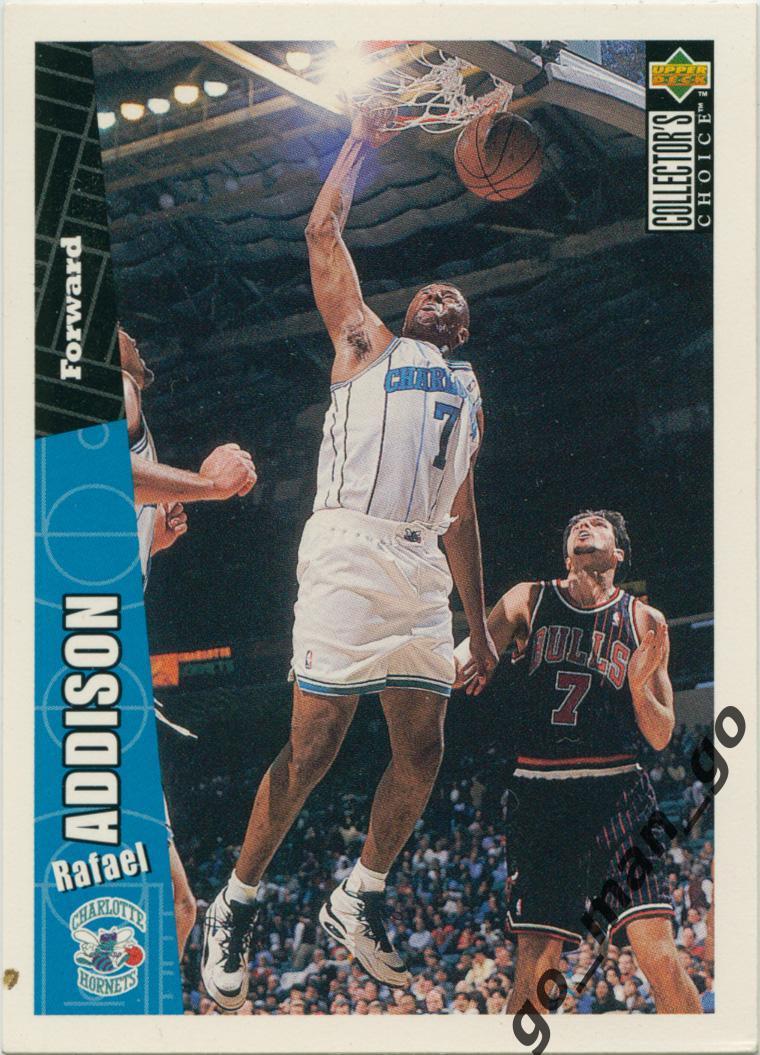 Rafael Addison Charlotte Hornets. Upper Deck Collector's Choice 1996-1997 № 212.