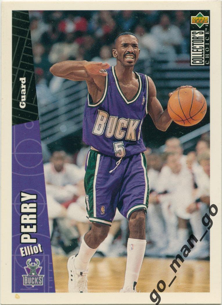 Elliot Perry (Milwaukee Bucks). Upper Deck Collector's Choice 1996-1997, № 279.