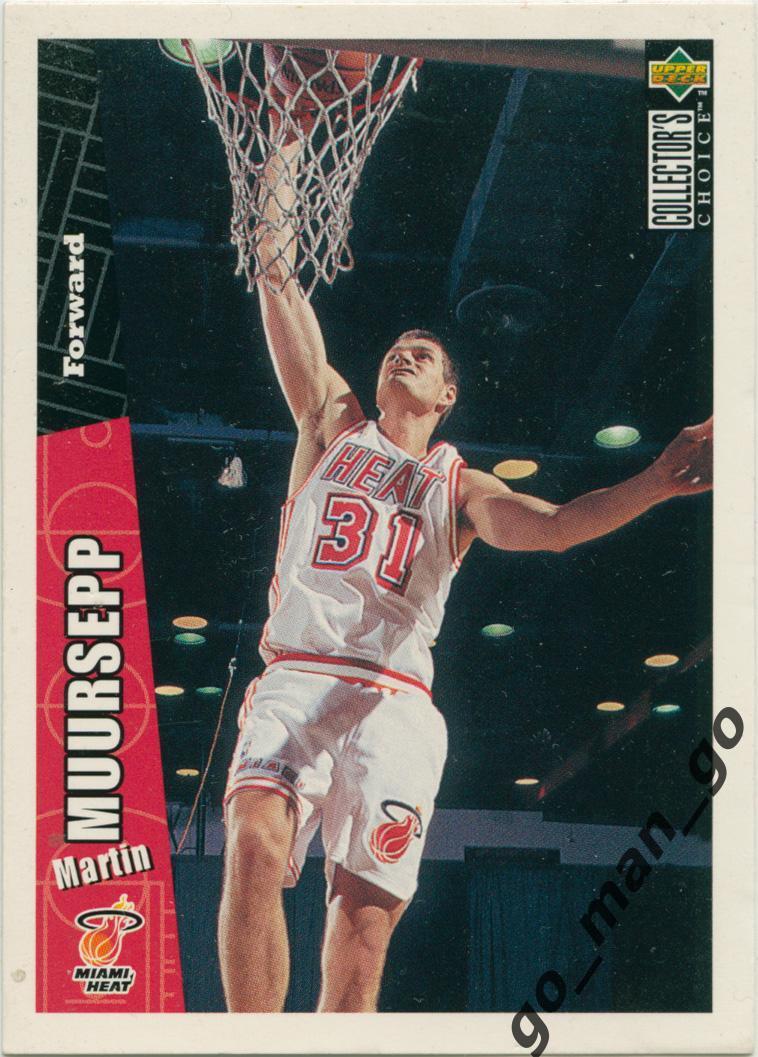 Martin Muursepp (Miami Heat). Upper Deck Collector's Choice 1996-1997, № 277.