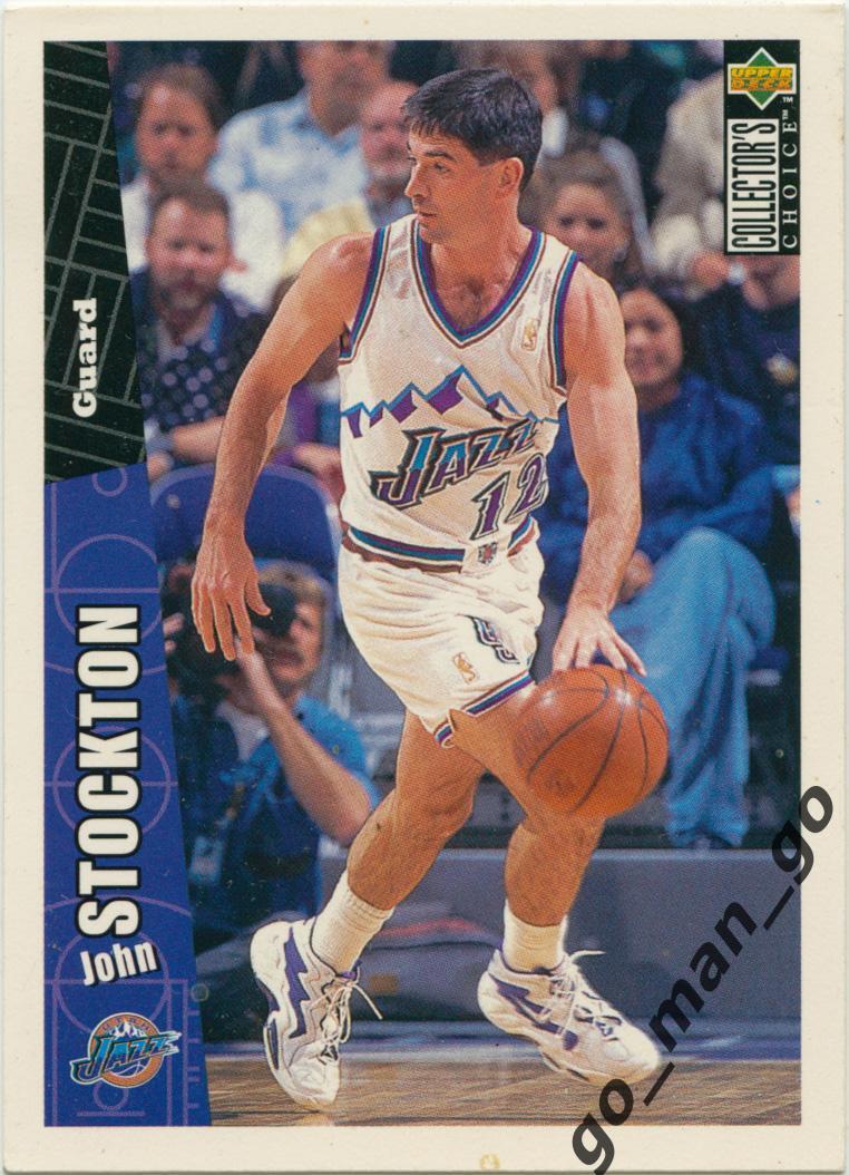 John Stockton (Utah Jazz). Upper Deck Collector's Choice 1996-1997, № 344.