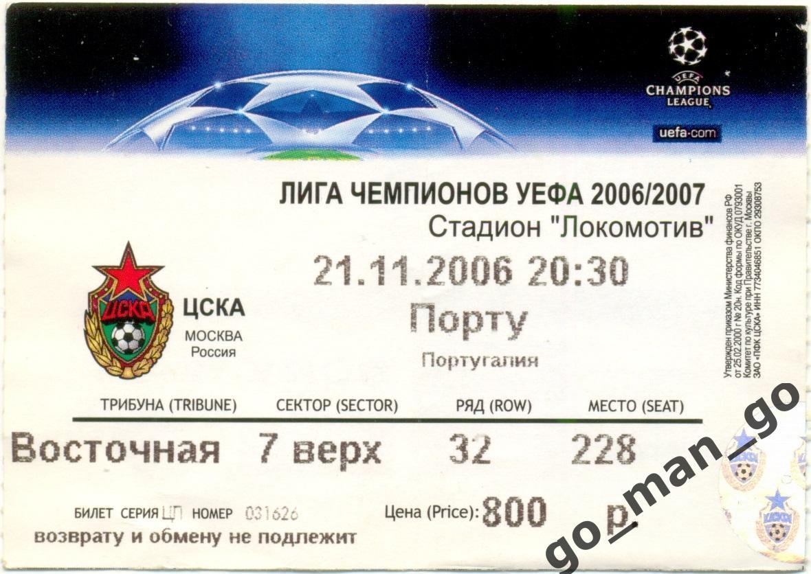 ЦСКА Москва ПОРТУ 24 11 2004 Лига Чемпионов группа H