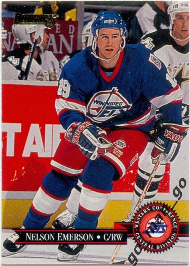 Nelson Emerson (Winnipeg Jets). Donruss NHL 1995-1996, № 7.