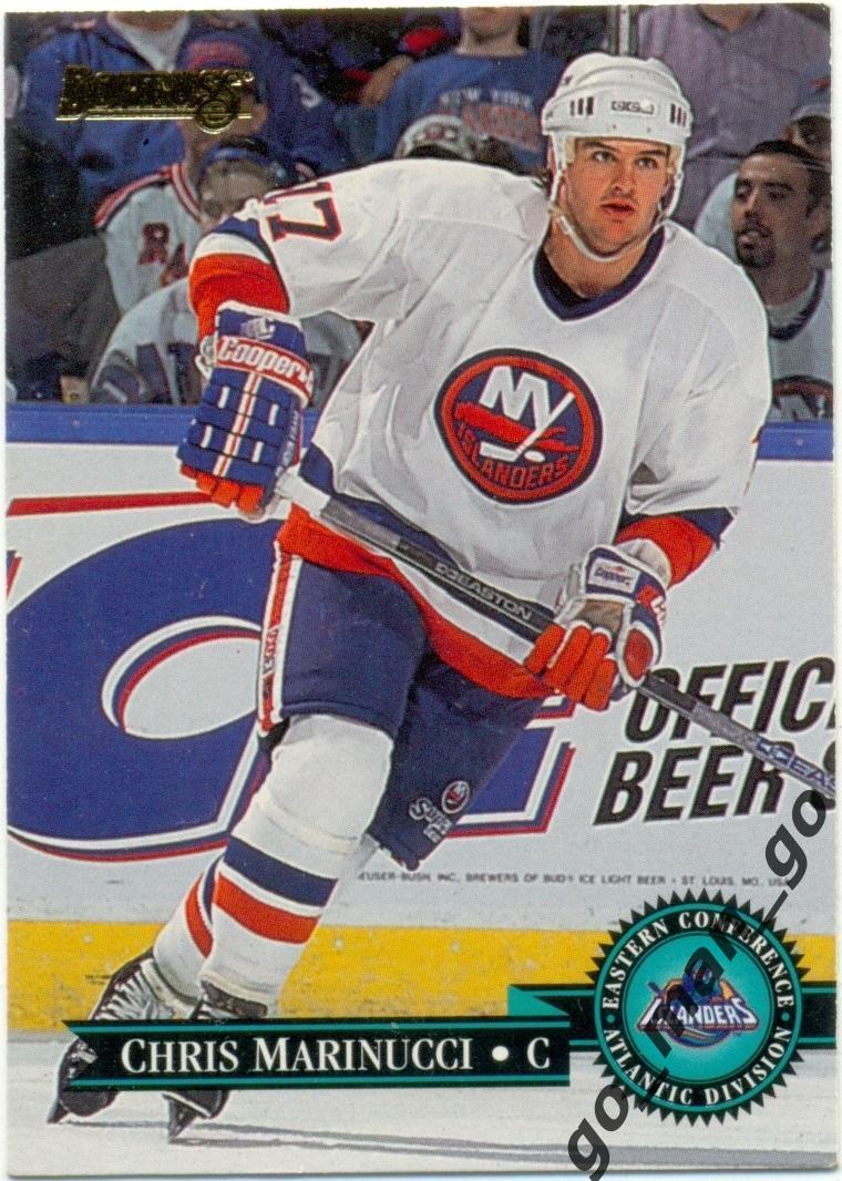 Chris Marinucci (New York Islanders). Donruss NHL 1995-1996, № 6, RC.