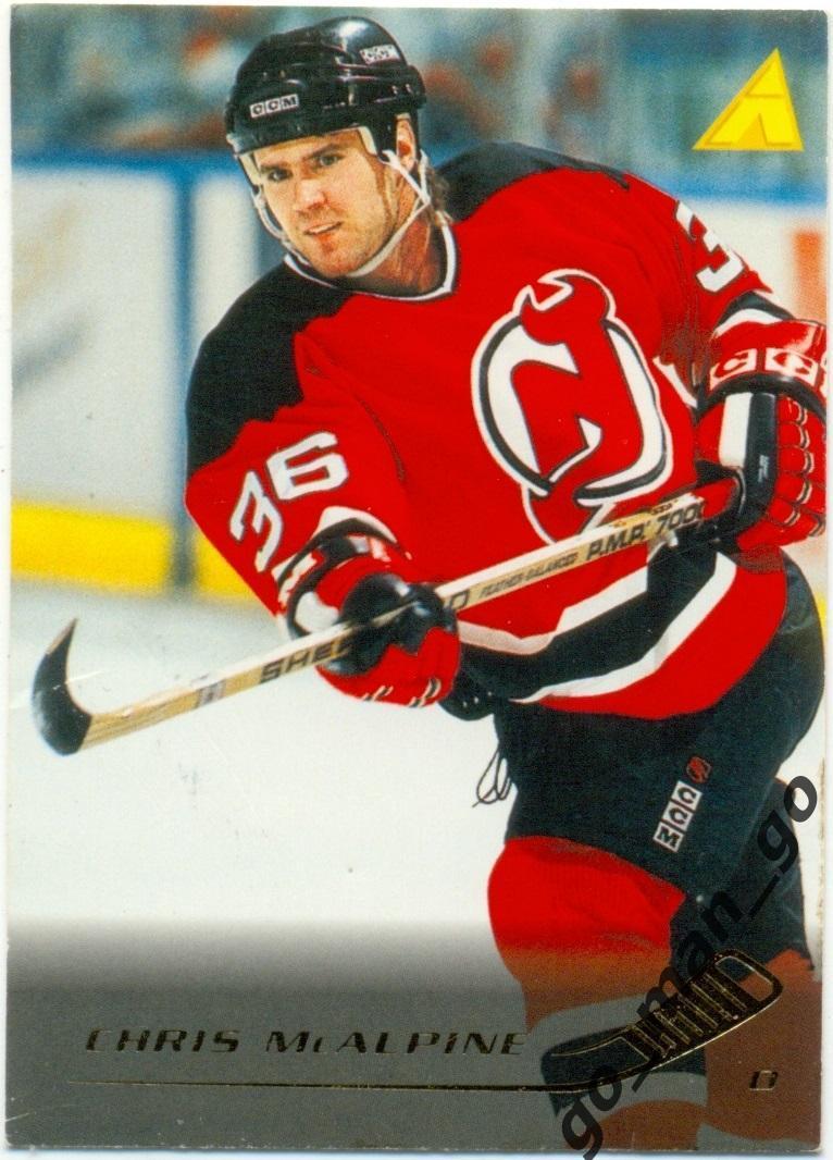 Chris McAlpine (New Jersey Devils). Pinnacle NHL 1995-1996, № 210, RC.