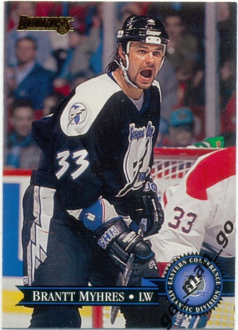 Brantt Myhres (Tampa Bay Lightning). Donruss NHL 1995-1996, № 45.