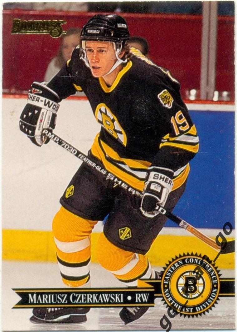 Mariusz Czerkawski (Boston Bruins). Donruss NHL 1995-1996, № 21.