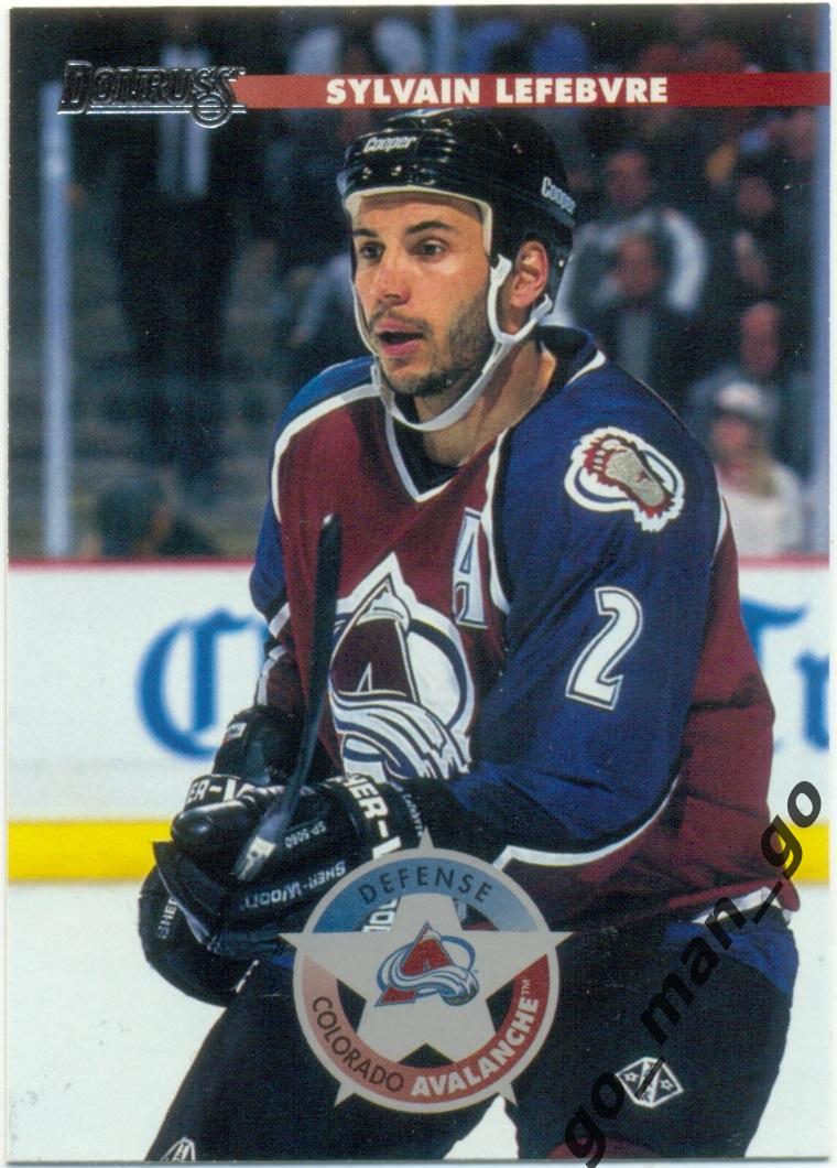 Sylvain Lefebvre (Colorado Avalanche). Donruss NHL 1996-1997, № 81.