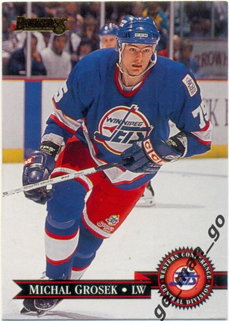 Michal Grosek (Winnipeg Jets). Donruss NHL 1995-1996, № 125.