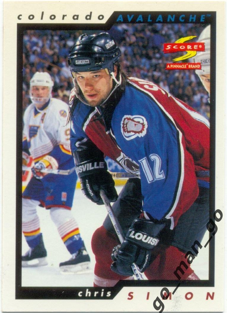 Chris Simon (Colorado Avalanche). Score NHL 1996-1997. № 190.