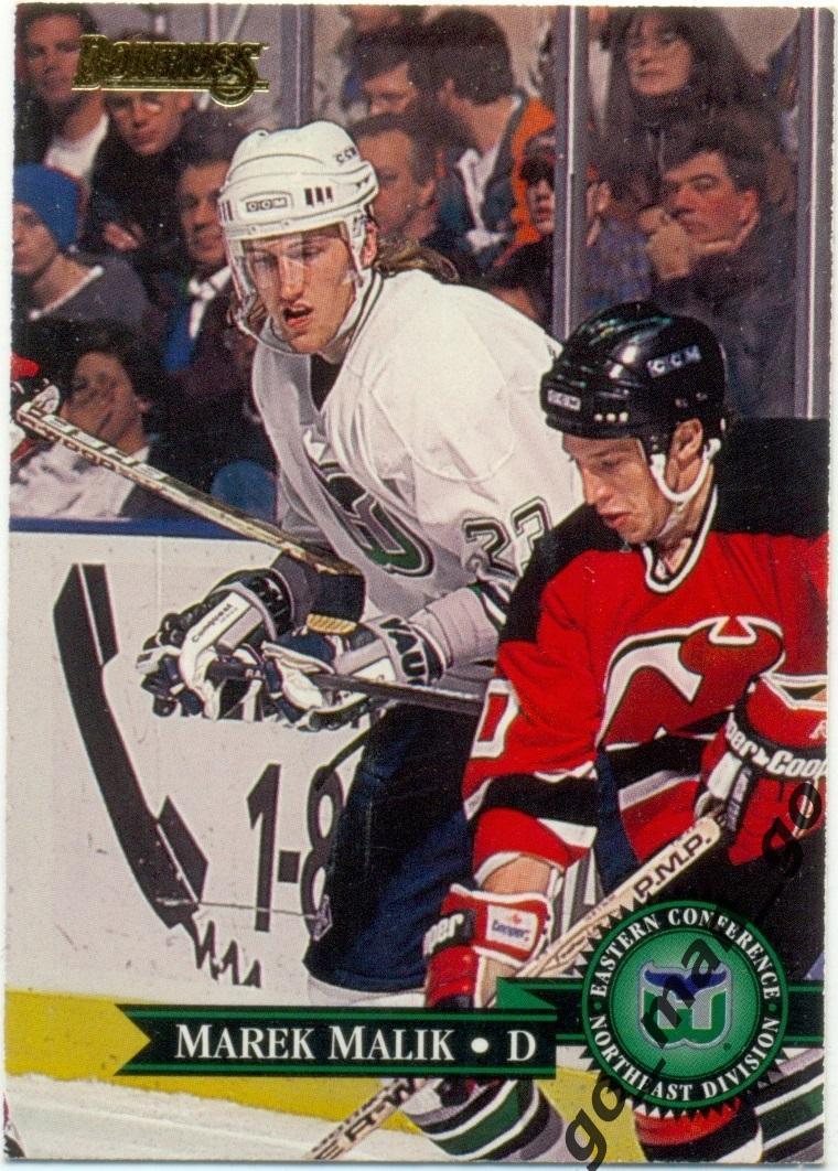 Marek Malik (Hartford Whalers). Donruss NHL 1995-1996, № 150.