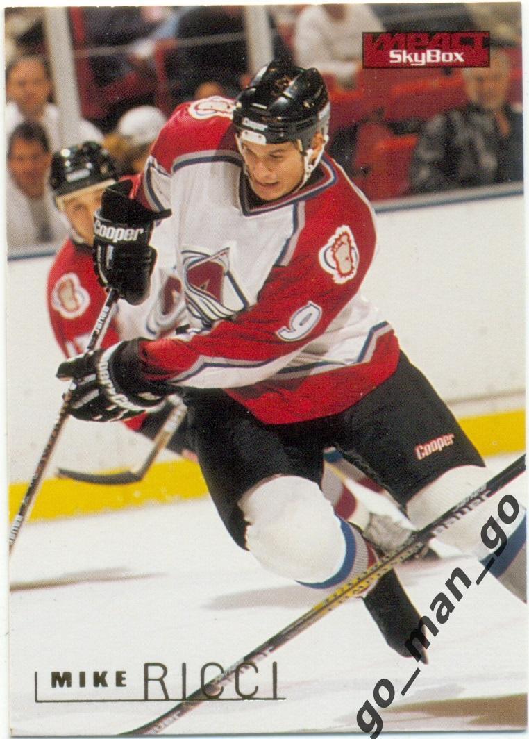 Mike Ricci (Colorado Avalanche). SkyBox Impact NHL 1995-1996, № 40.