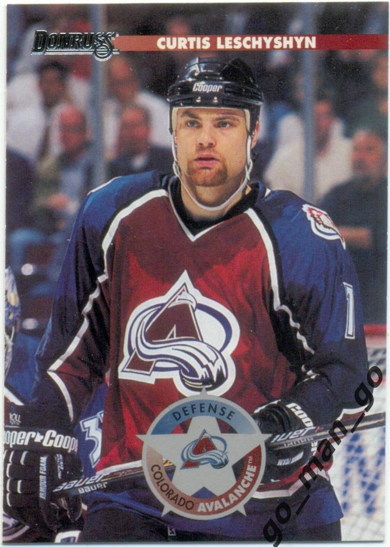 Curtis Leschyshyn (Colorado Avalanche). Donruss NHL 1996-1997, № 48.