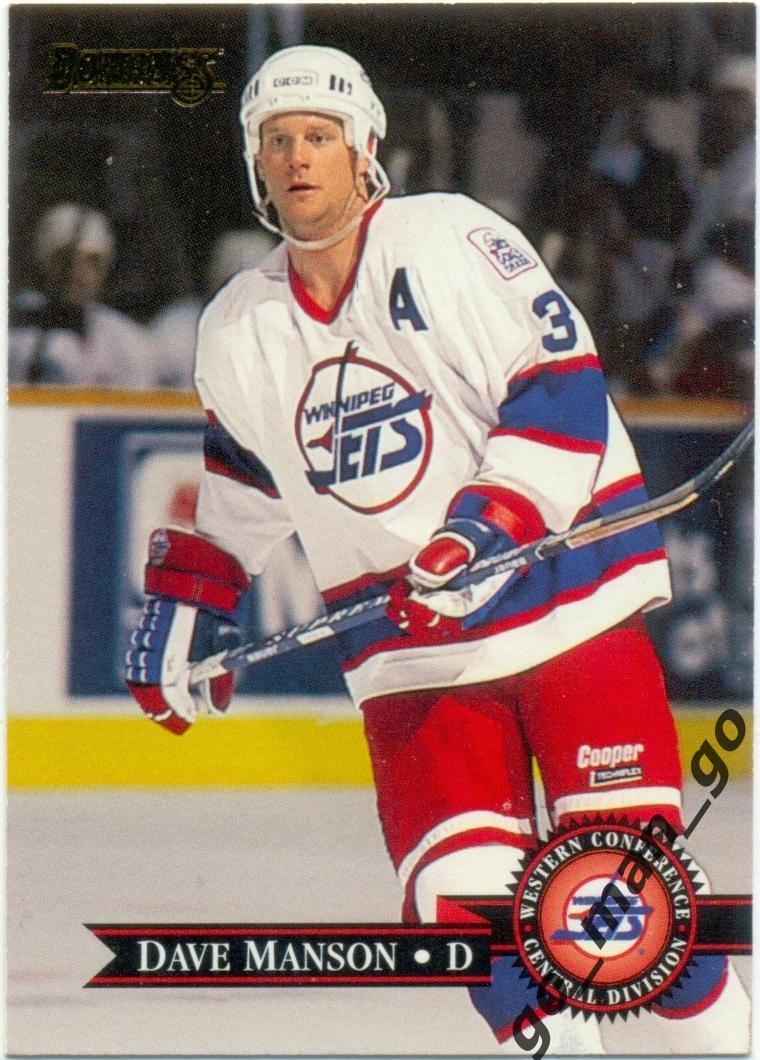 Dave Manson (Winnipeg Jets). Donruss NHL 1995-1996, № 317.