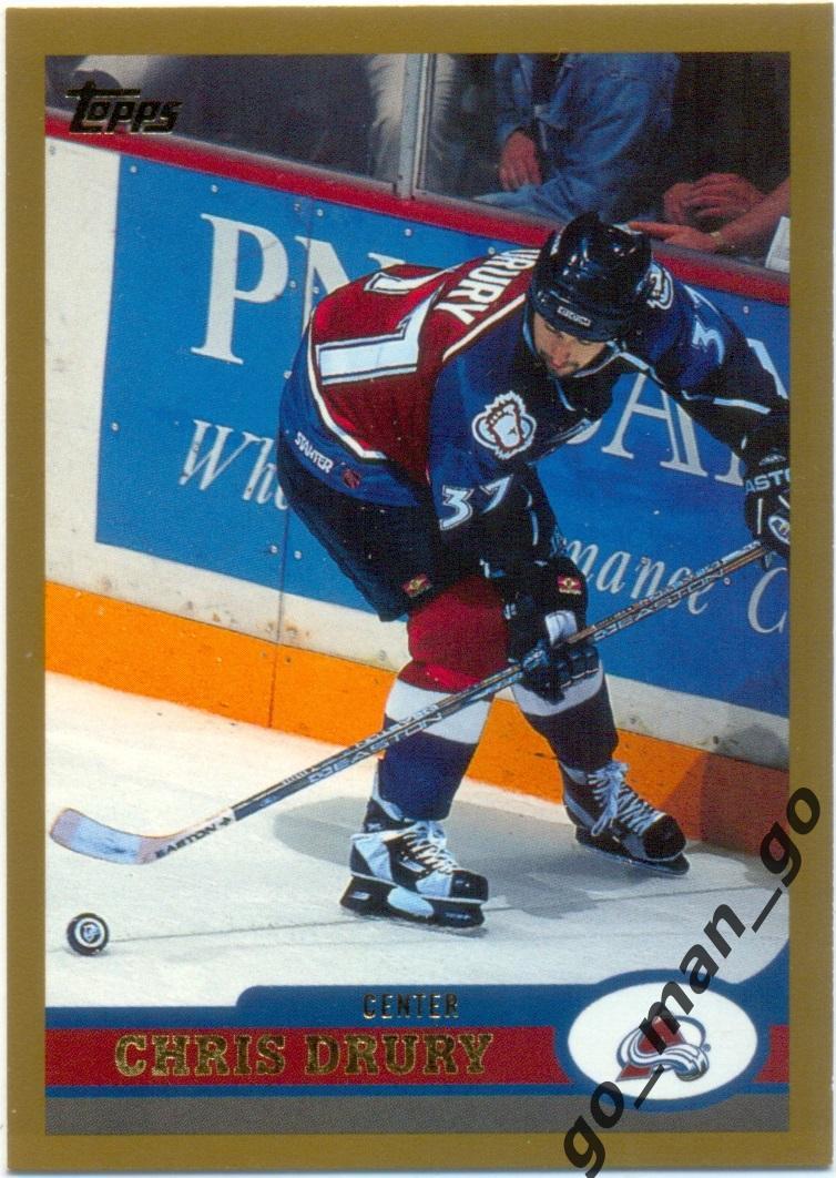 Chris Drury (Colorado Avalanche). Topps O-Pee-Chee NHL 1999-2000, № 106.