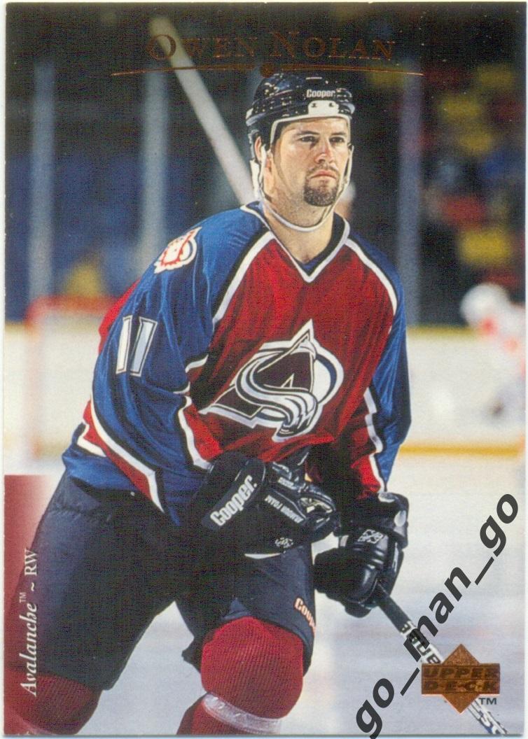 Owen Nolan (Colorado Avalanche). Upper Deck NHL 1995-1996, № 176.