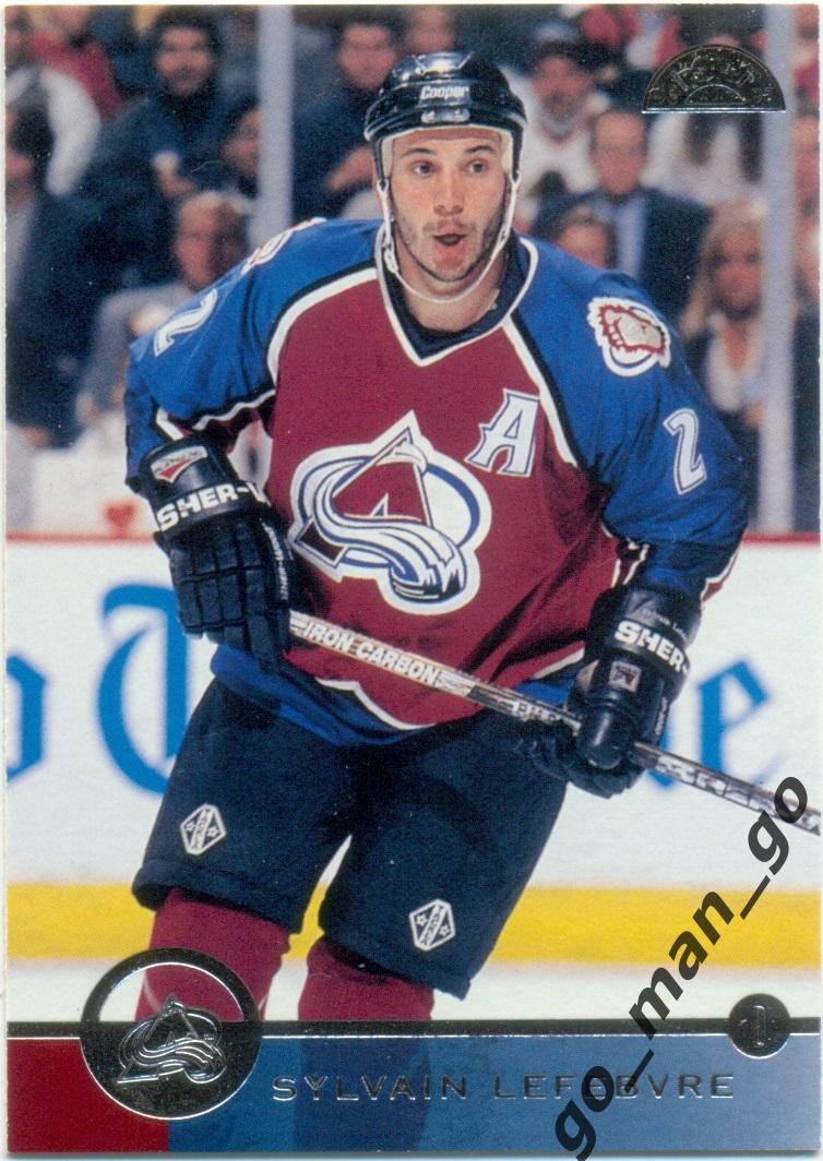 Sylvain Lefebvre (Colorado Avalanche). Leaf NHL 1996-1997, № 98.