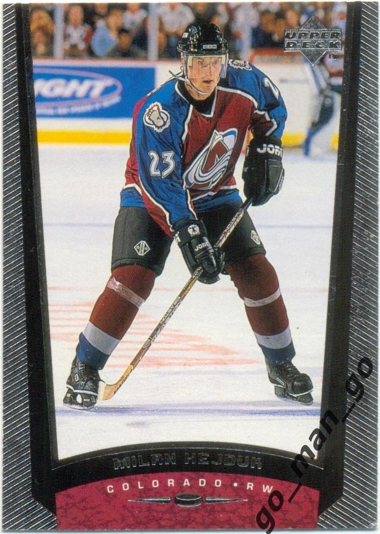 Milan Hejduk (Colorado Avalanche). Upper Deck NHL 1998-1999, № 247.