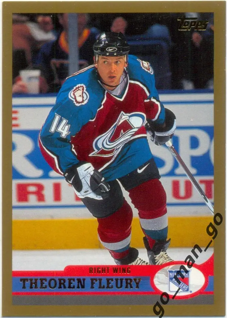 Theoren Fleury (Colorado Avalanche). Topps O-Pee-Chee NHL 1999-2000, № 227.