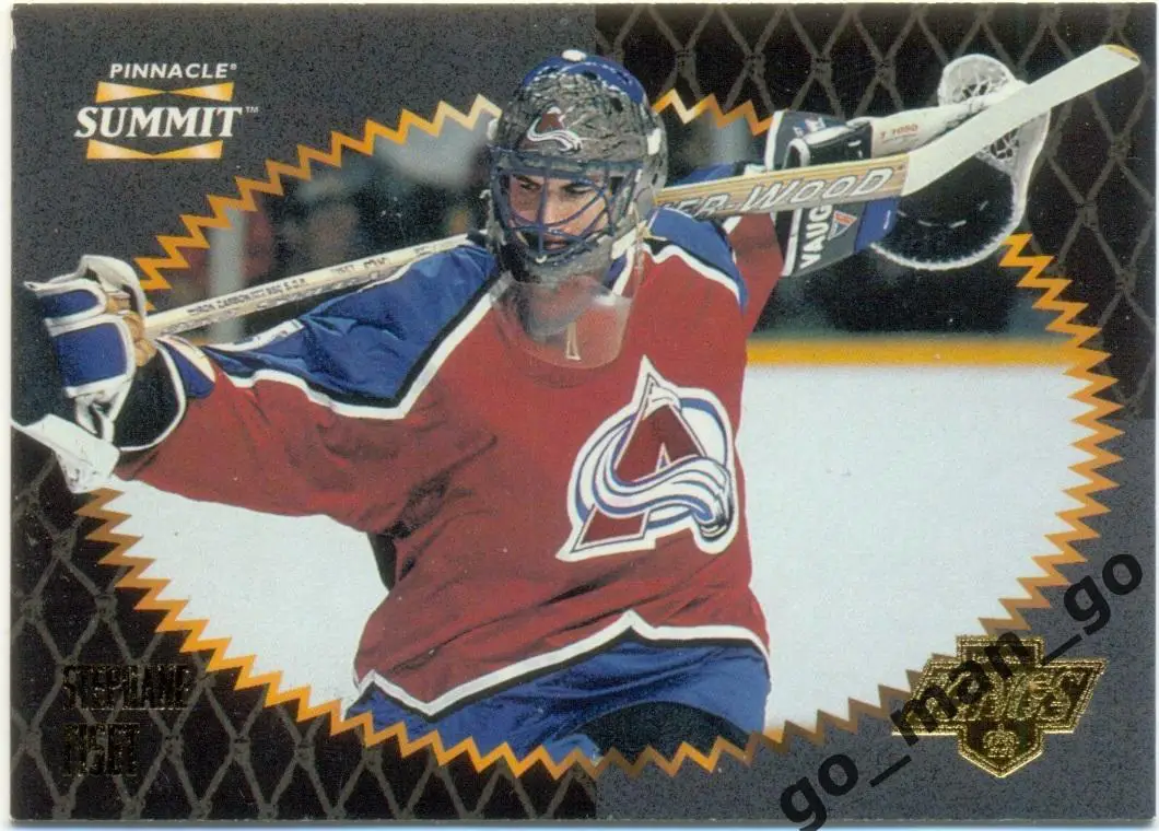 Stephane Fiset (Colorado Avalanche). Pinnacle Summit NHL 1996-1997, № 98.