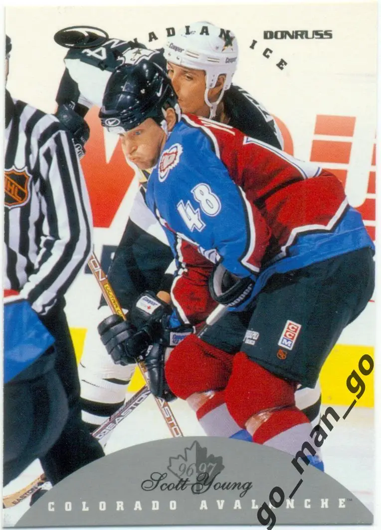 Scott Young (Colorado Avalanche). Donruss Canadian Ice NHL 1996-1997, № 30.