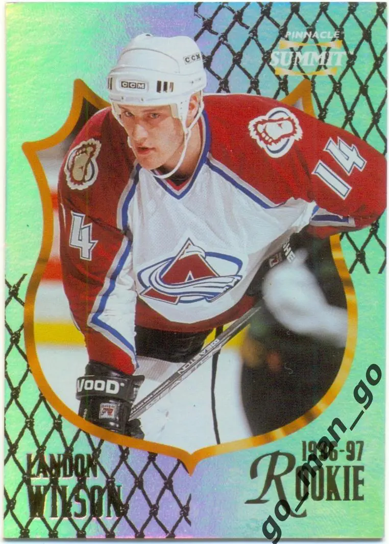 Landon Wilson (Colorado Avalanche). Pinnacle Summit Premium NHL 1996-1997, № 188