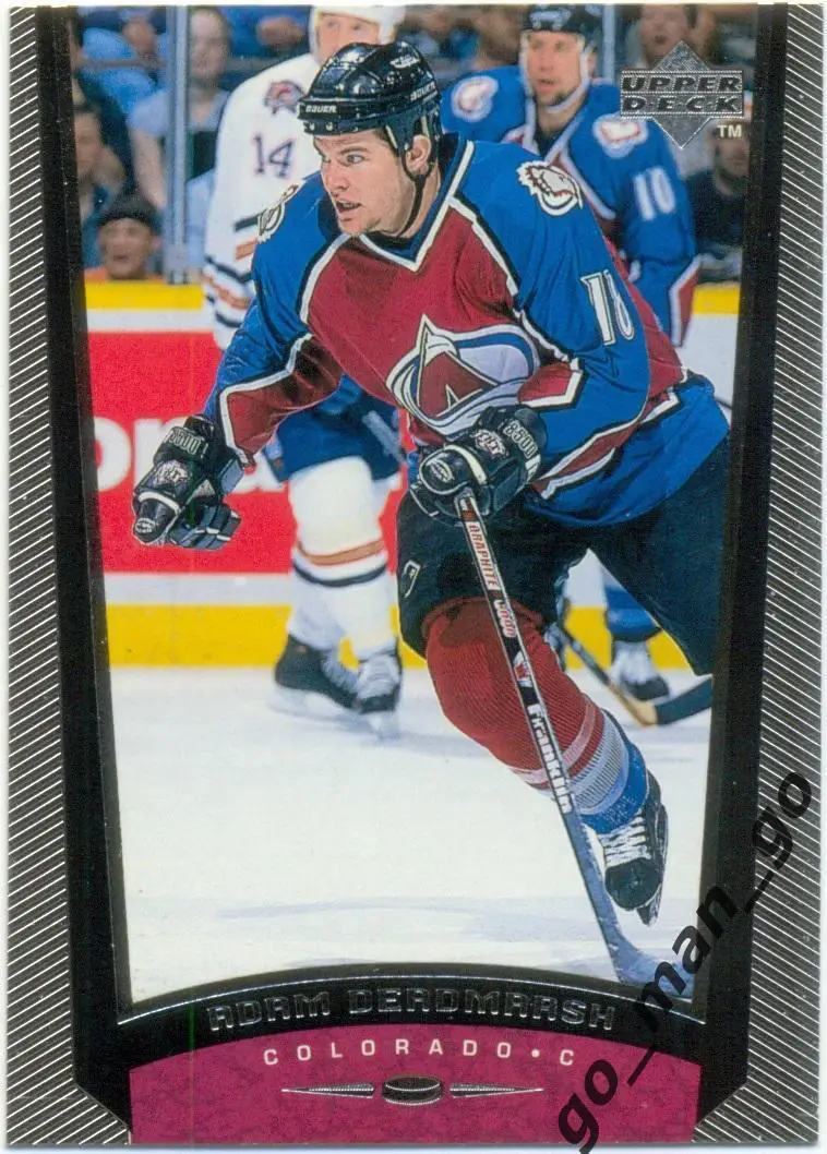 Adam Deadmarsh (Colorado Avalanche). Upper Deck NHL 1998-1999, № 72.