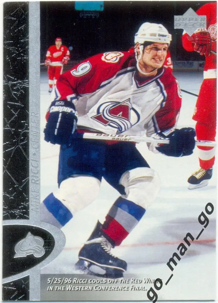 Mike Ricci (Colorado Avalanche). Upper Deck NHL 1996-1997, № 36.